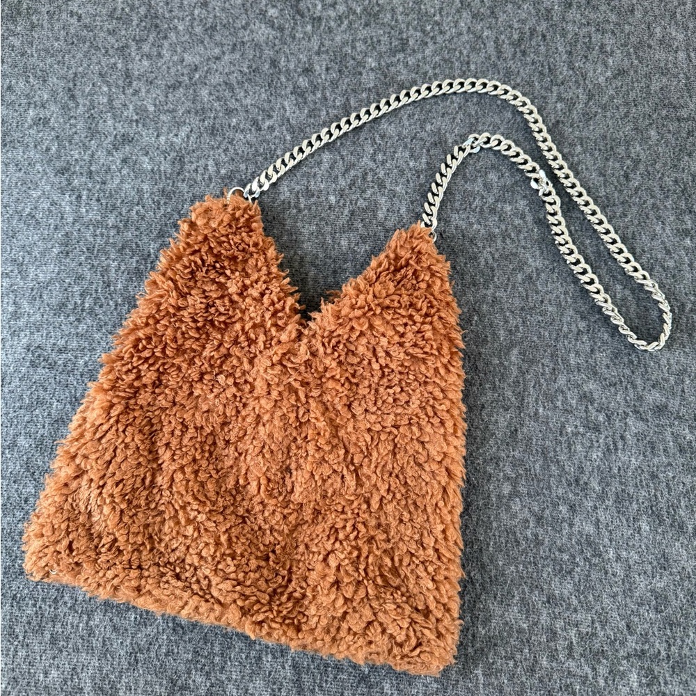 MM6 Maison Martin Margiela Tan Chain Shoulder Bag